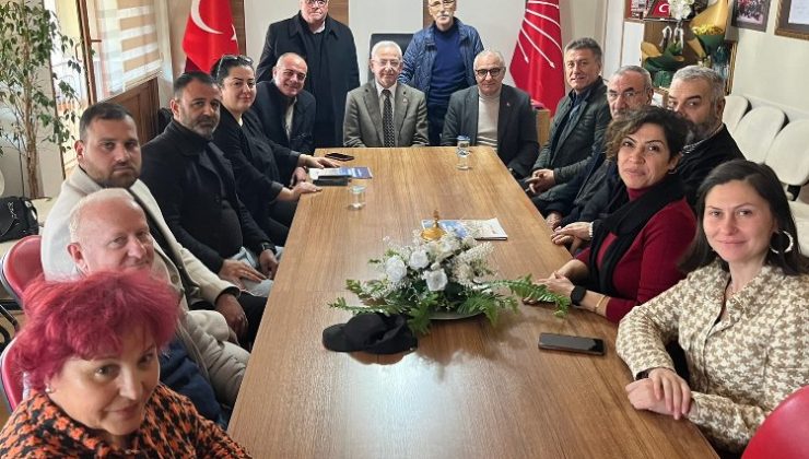 Bursa Gemlik’te Milletvekili Sarıbal’dan yeni başkan Pehlivan’a ziyaret