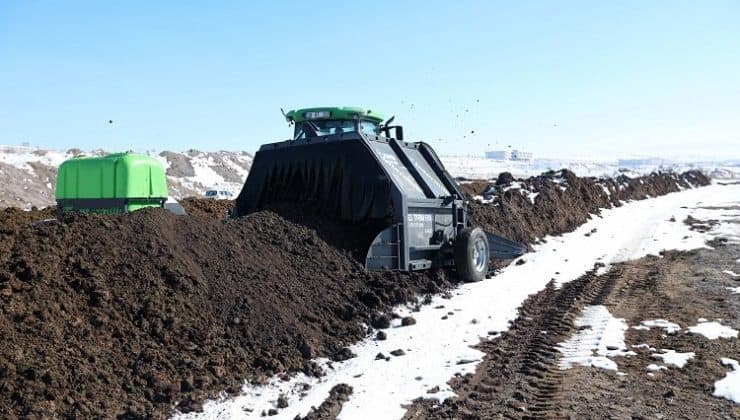 Talas’lı çiftçilere 5 yılda 4 bin ton kompost gübre desteği