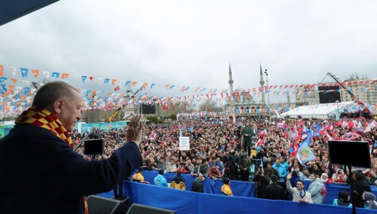 Cumhurbaşkanı Erdoğan’dan büyük mitingde “Kayseri” övgüsü