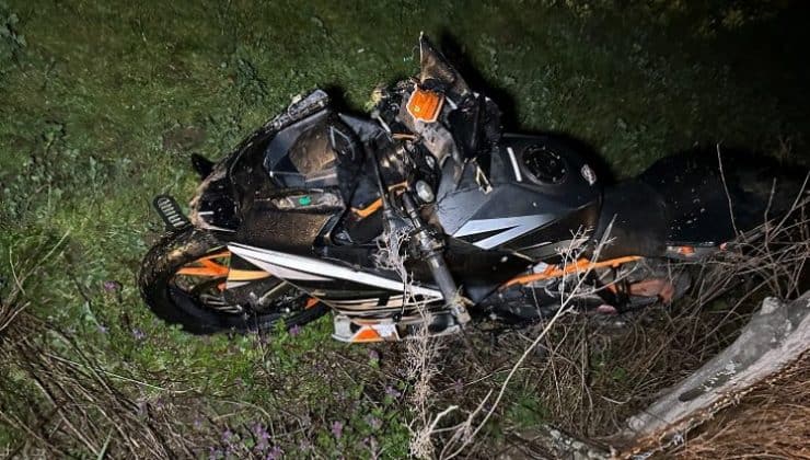 Düzce’de motosiklet kazası :1 yaralı