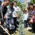 Bornova’da fidanlar toprakla buluştu