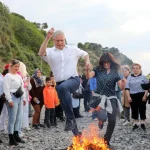 Bursa Mudanya’da bahar Tirilye sahilinde coşkuyla karşılandı
