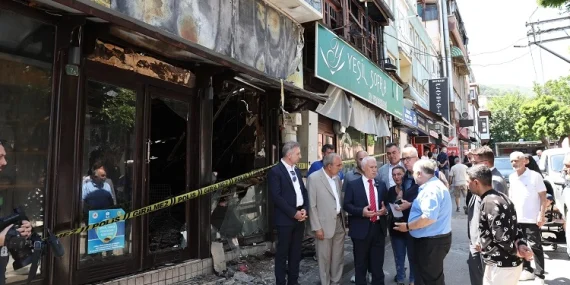 Başkan Mustafa Bozbey’den yangında zarar gören bölgelere ziyaret