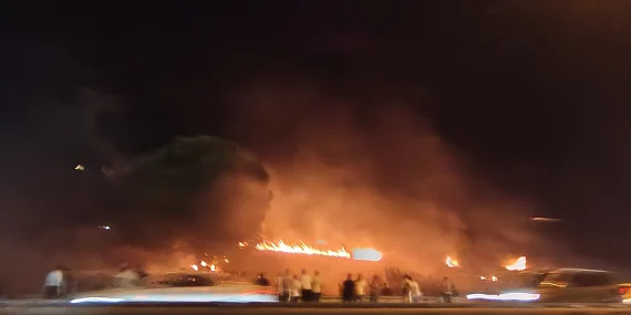 Bursa Mudanya Yolu’nda alevler yükseldi! Çağrışan’da yangın paniği!