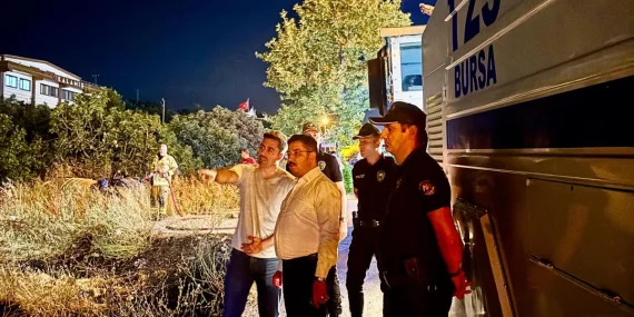 Mudanya Yolu’ndaki yangın kontrol altına alındı! 4 dönüm alan zarar gördü!