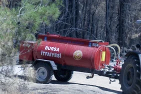 Bursa Büyükşehir'in tankerleri orman yangınlarına müdahalede kilit rol oynuyor