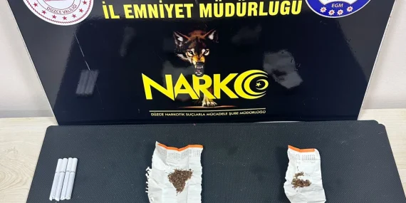 Düzce’de uyuşturucu operasyonu: 2 tutuklama